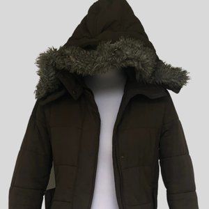 witchery puffer jacket black